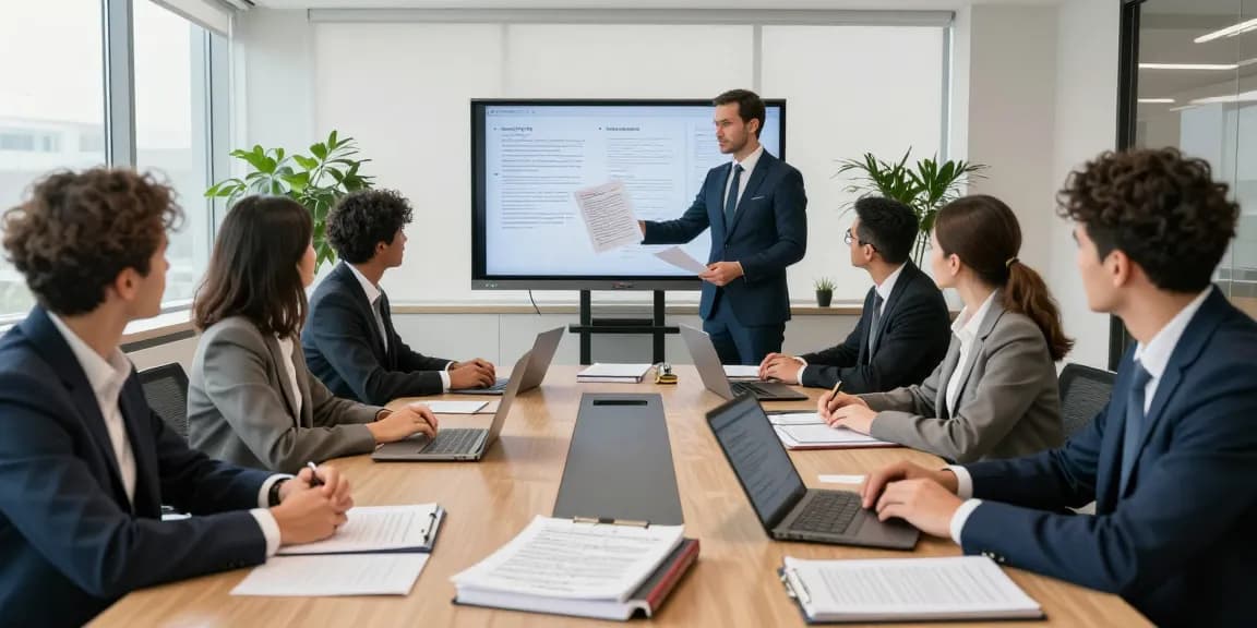 Law Firm Turkey attorneys collaborating in a modern conference room during a productive meeting.