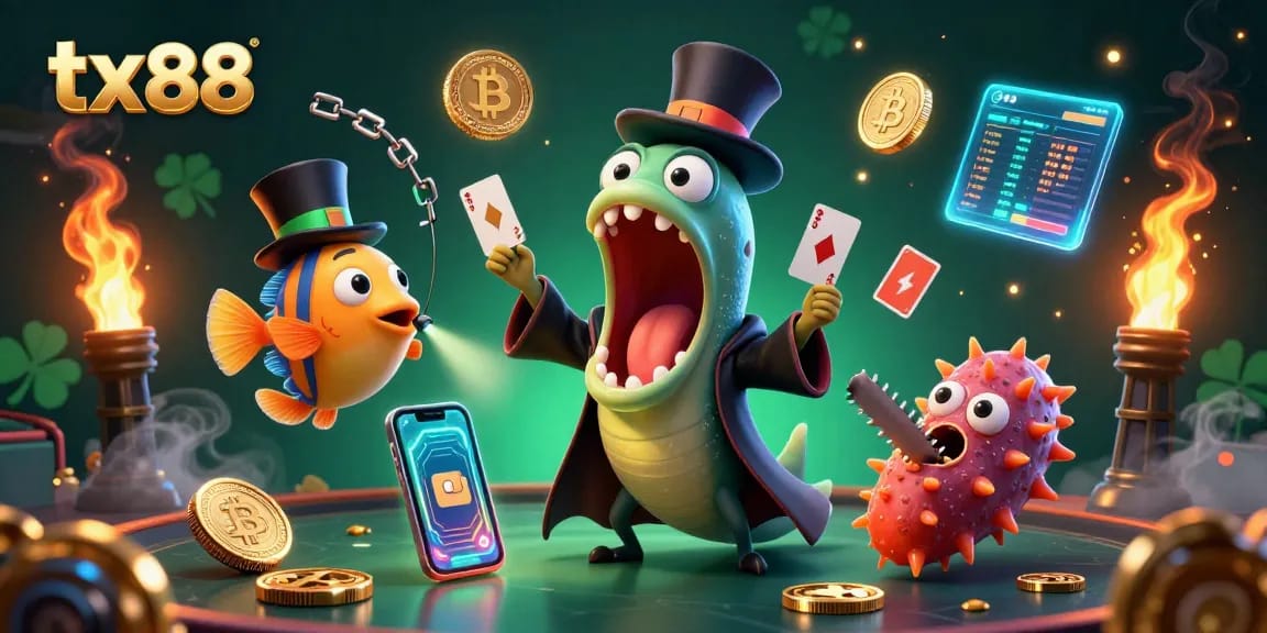 Experience magical moments at tx88 with unique casino characters in a cryptocurrency-themed adventure.