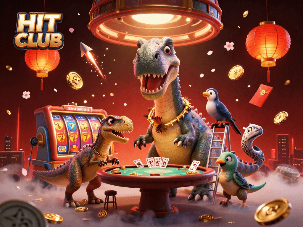 Experience thrilling gameplay and vibrant visuals at HIT CLUB with dynamic characters and exciting casino elements.