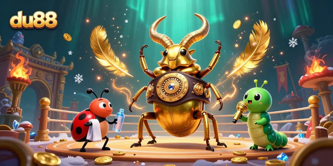 du88 showcases engaging casino content with a colorful illustration of unique characters in action.