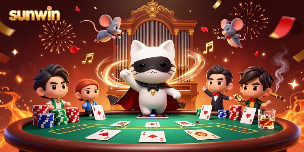 Join the thrilling action at Sunwin casino with vivid gaming elements and enchanting characters.