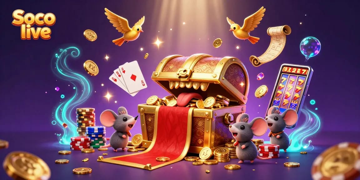 Engage in thrilling gameplay with Soco live's dynamic casino treasures and excitement.