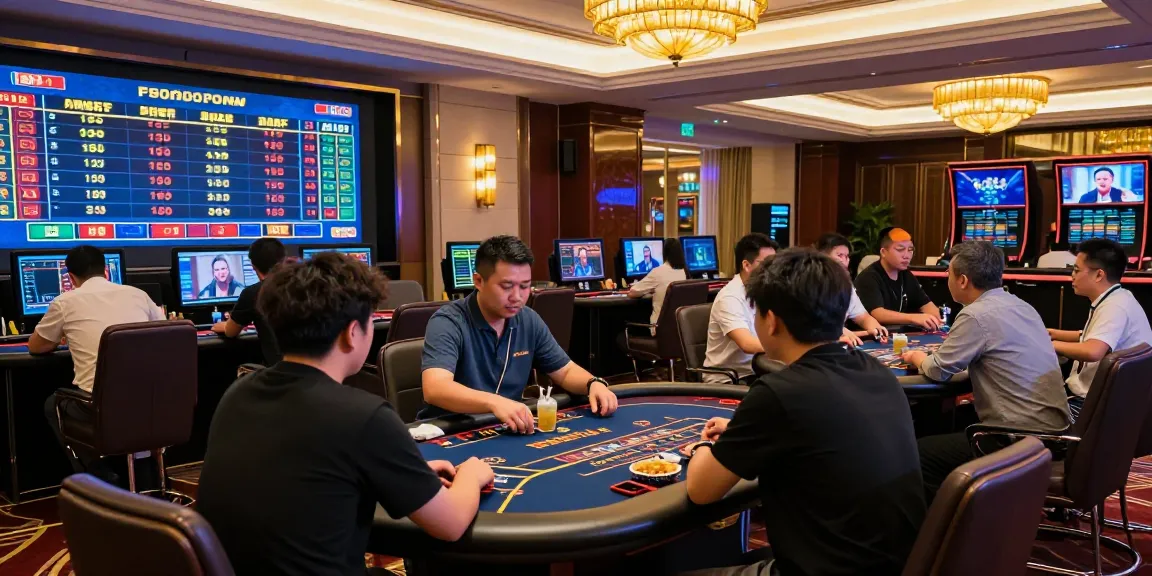 Engaging online gaming experience at https://ku88v1.com/ with players in a vibrant casino setting.