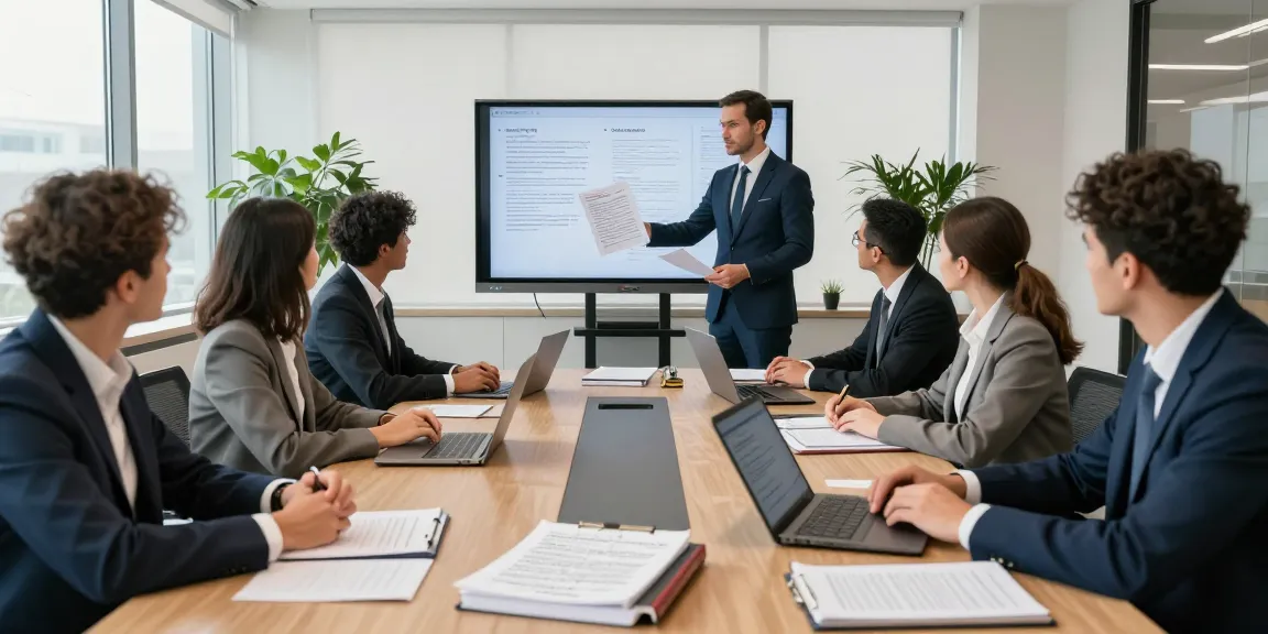 Law Firm Turkey attorneys collaborating in a modern conference room during a productive meeting.