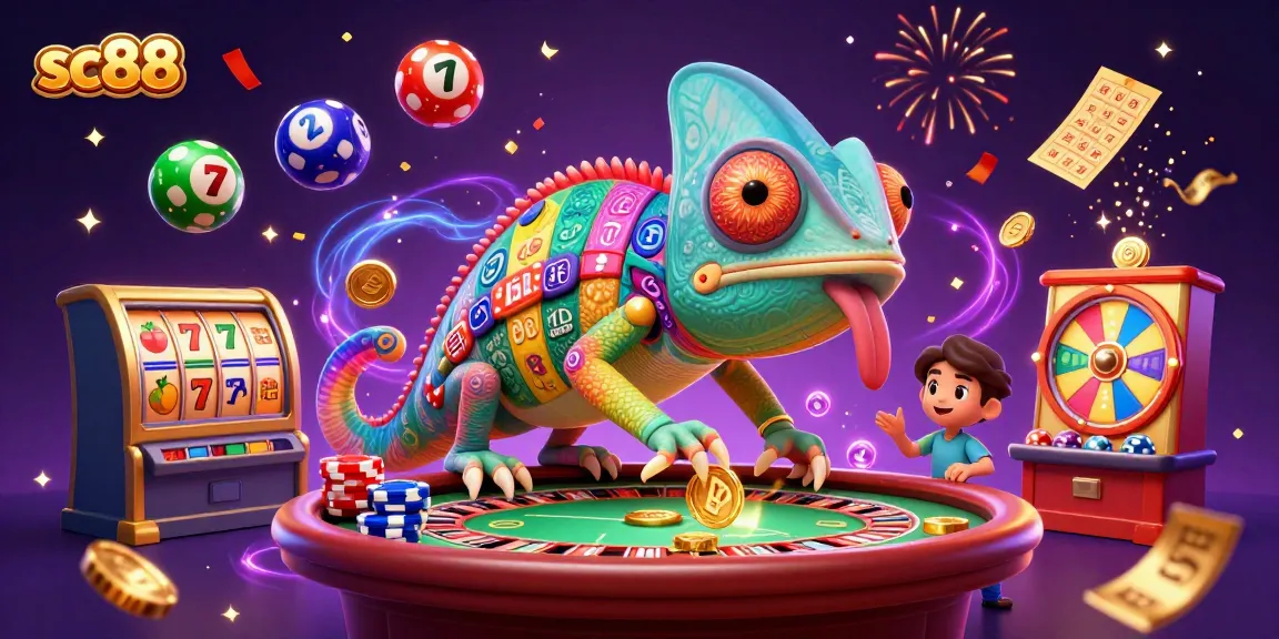 Experience thrilling gaming with sc88's vibrant chameleon casino owner and lively lottery scene.