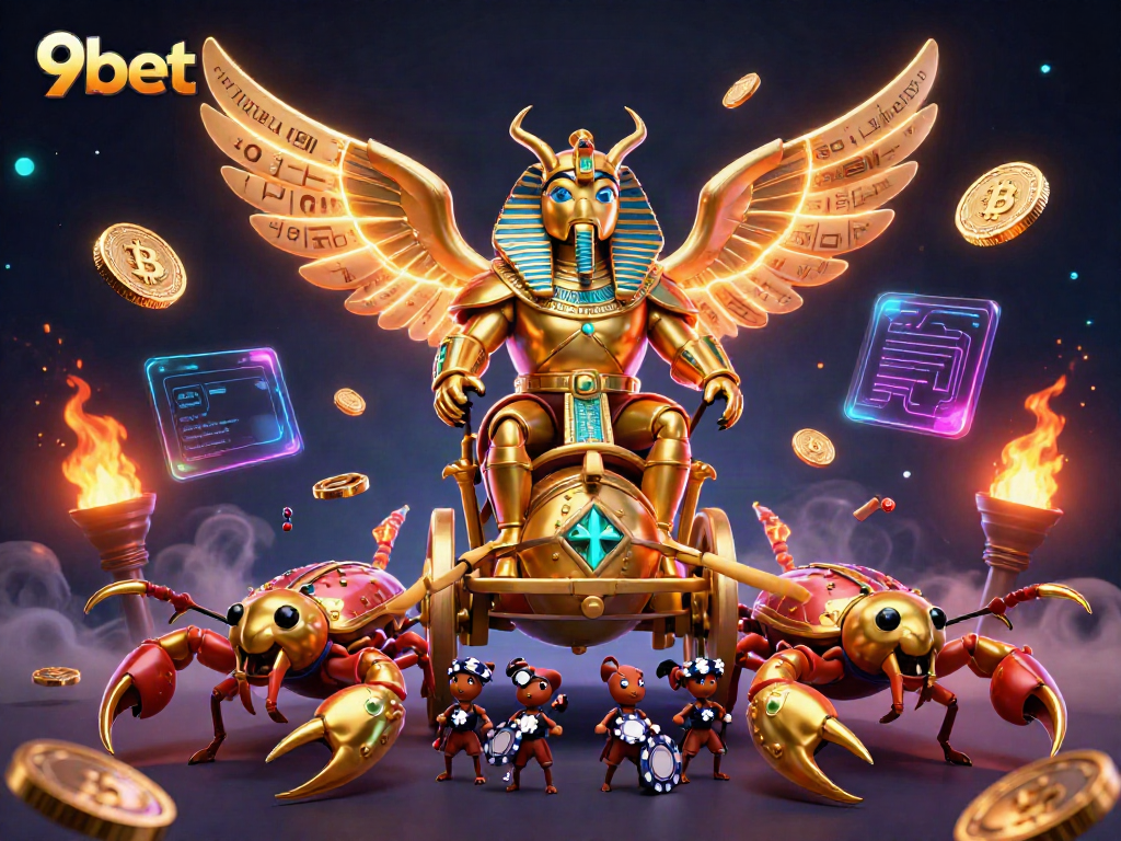 Experience excitement with 9bet's vibrant online casino scene featuring gaming elements and dynamic action.