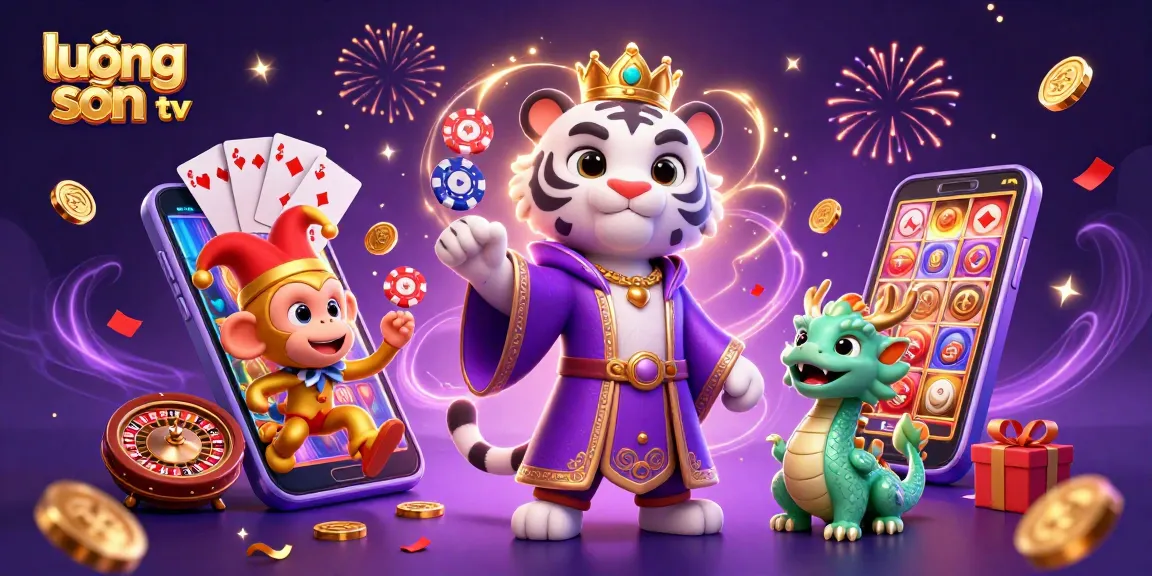 Experience lương sơn tv with vibrant gaming action featuring animated characters in a dynamic casino scene.