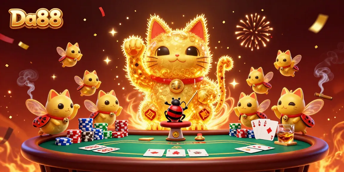 Play to win with Da88 in a festive, vibrant casino atmosphere full of poker excitement.