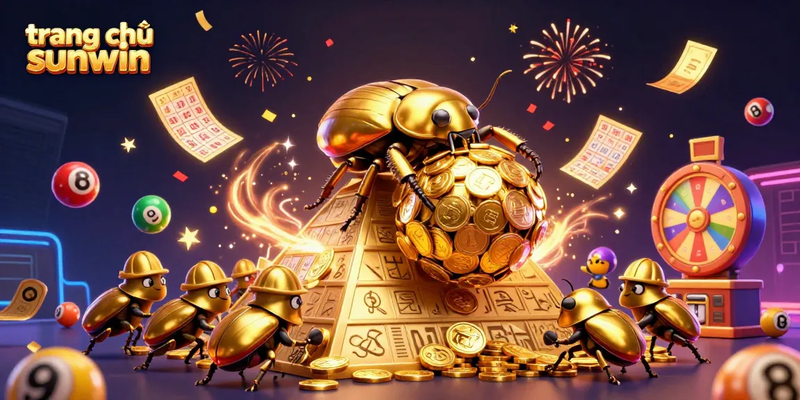 Experience the thrill of winning at trang chủ sunwin with dynamic lottery balls and colorful casino elements.