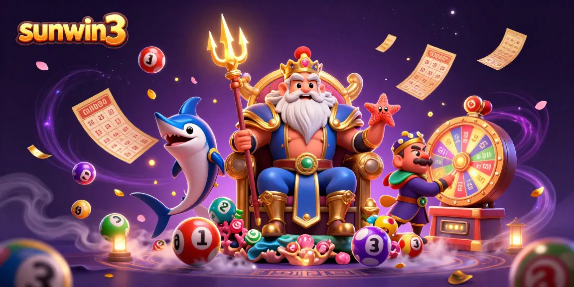 Engage with sunwin3's vibrant casino world, where Neptune presides over dynamic lottery games.