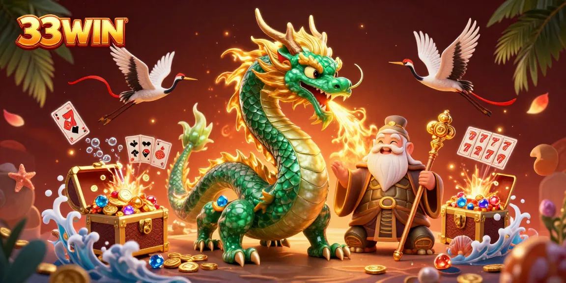 Engage with thrilling slots at 33WIN, where luck meets adventure in a vibrant casino scene.